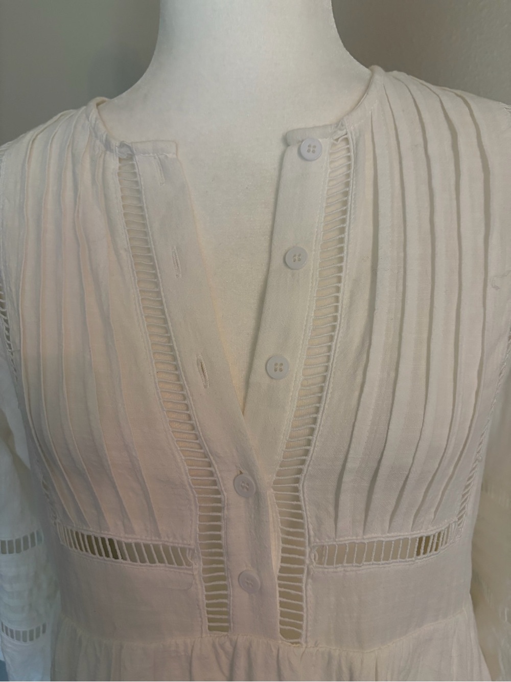 VICI Collection Ladder Stitch Cotton Babydoll Dress - Picture 5 of 11